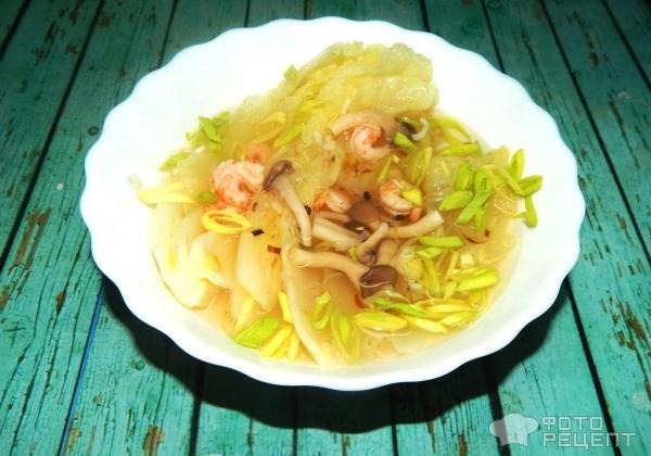 Легкий китайский суп фото