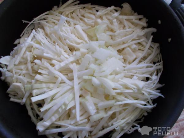 Рецепт: Пирог с соленой сельдью - и капустой