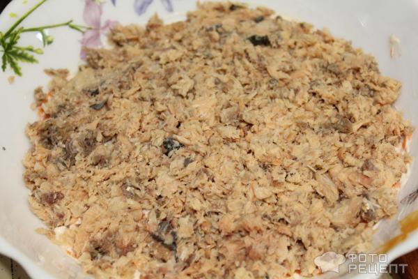 Салат Мимоза с горбушей – классический рецепт