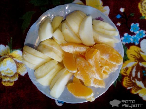 апельсины и яблоки почистить