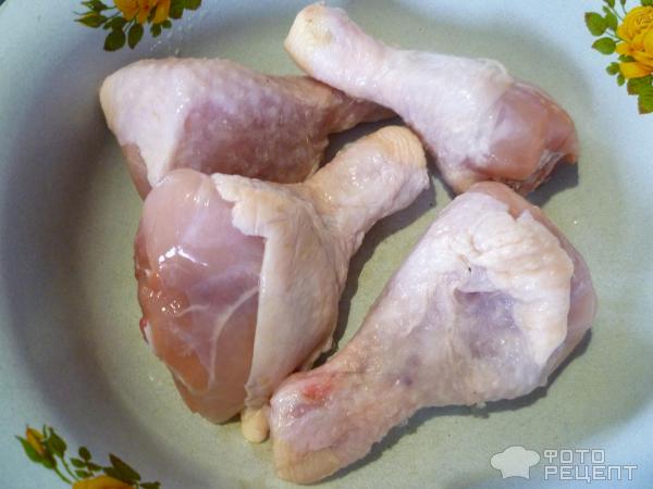Куриные голени в рукаве с овощами