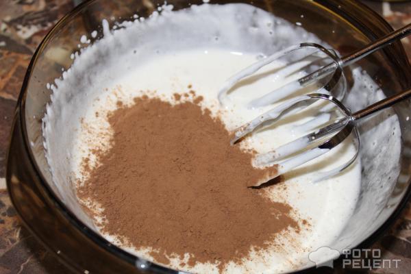 Шоколадно-ванильный бланманже фото