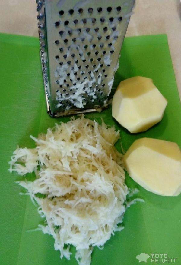 Драники с сыром и колбасой фото