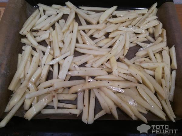 Картофель фри в духовке фото