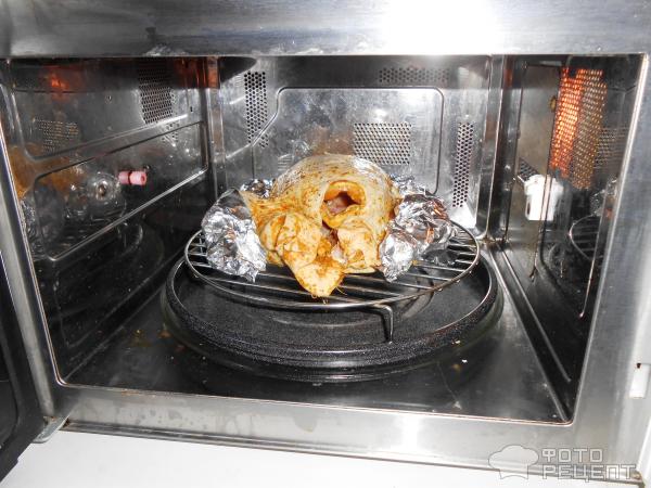 Рецепт: Курица-гриль | в микроволновке с грилем и конвекцией