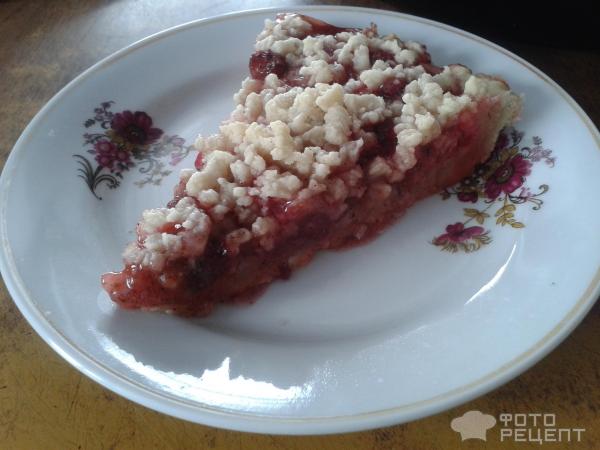 Постный пирог с ягодами фото
