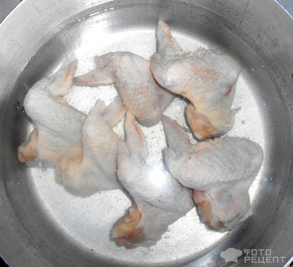 Куриные крылышки с картофелем фото