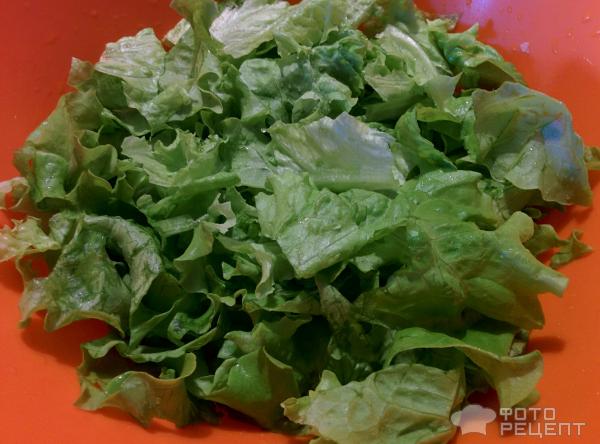 Салат из брынзы и овощей фото