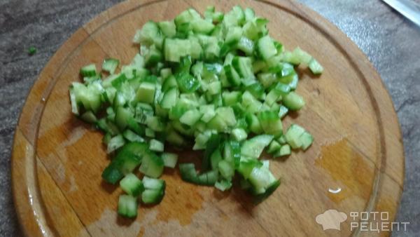 Салат с огурцами и фасолью фото
