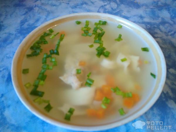 Суп из замороженного зеленого горошка фото