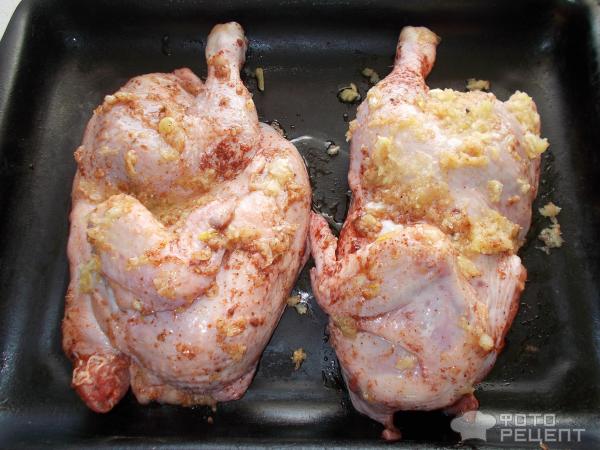 Курица запеченная в русской печке фото