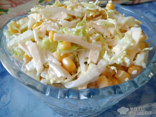 Салат из пекинской капусты и кукурузы - пошаговый рецепт с фото на апекс124.рф