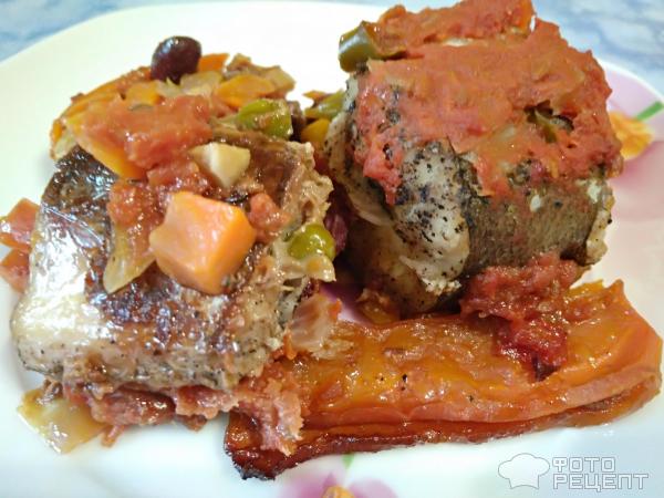 Запеченная рыба в томатном соусе - пошаговый рецепт с фото на luchistii-sudak.ru