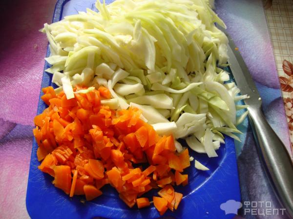 капуста порезанная с вареной морковкой