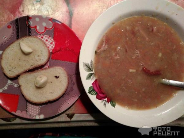 Суп гороховый с корнем сельдерея фото