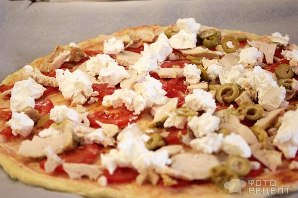 Пицца с творожным сыром и шпинатом, пошаговый рецепт на ккал, фото, ингредиенты - Галина