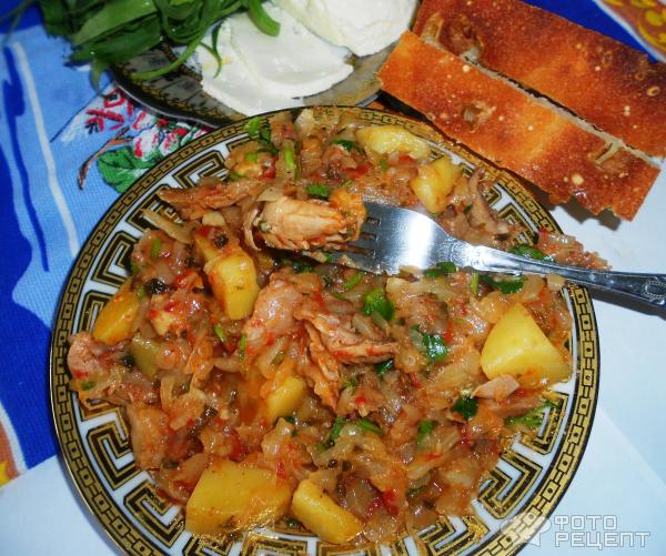 Капуста тушеная с овощами фото