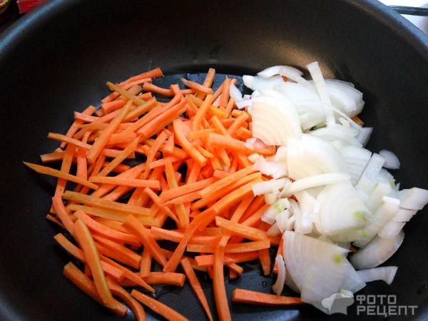 Рецепт: Печень индюшиная жареная | с луком и морковью