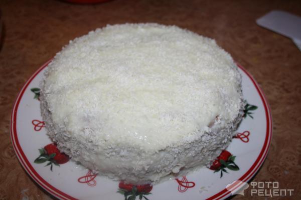 Торт с кокосовым кремом фото