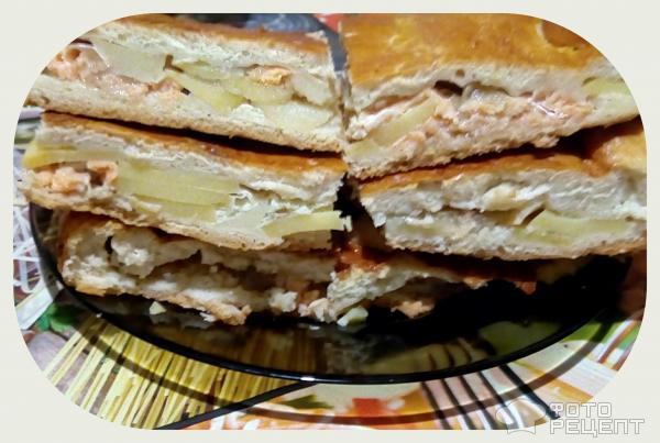 Пирог заливной с брюшками семги – кулинарный рецепт