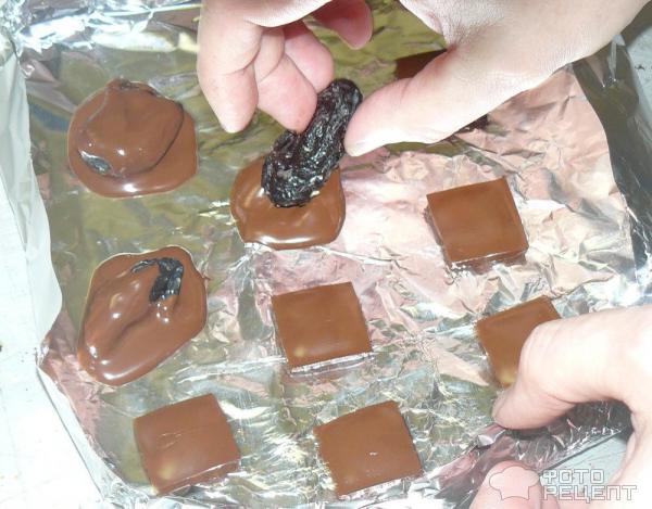 Конфеты Чернослив в шоколаде пошаговый рецепт с фото