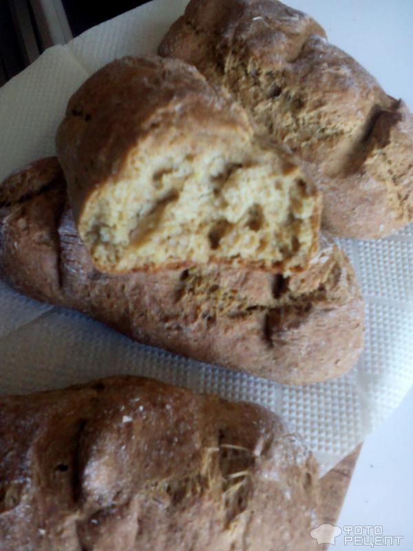 Быстрый хлеб на цельнозерновой муке фото