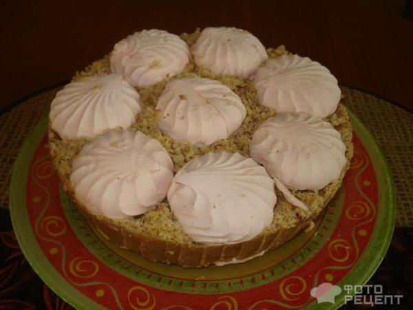 Торт из зефира без выпечки с печеньем | Вкусные рецепты домашней выпечки | Дзен