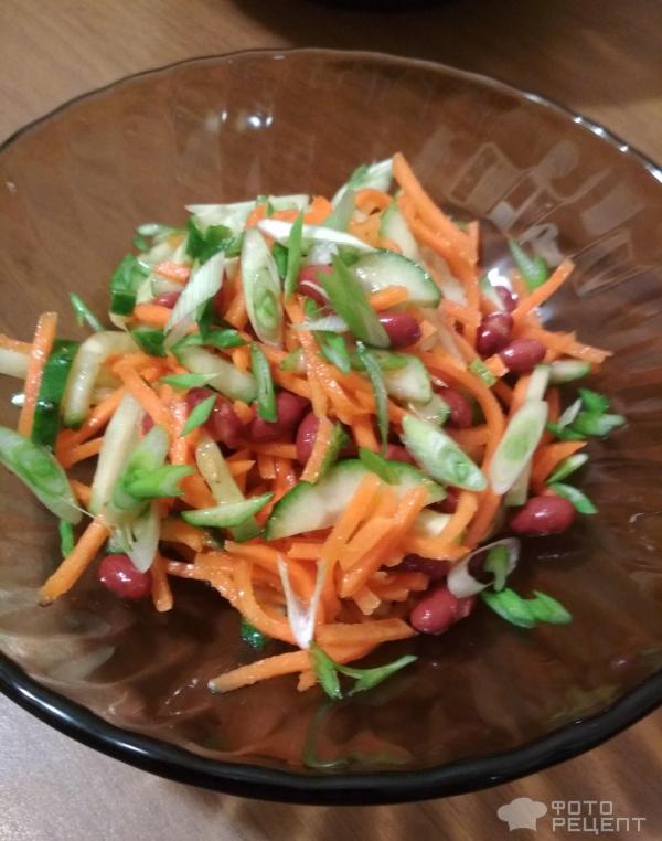 Салат с ветчиной, фасолью и корейской морковью - пошаговый рецепт с фото на жк-вершина-сайт.рф