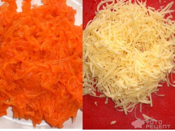 сыр и морковка
