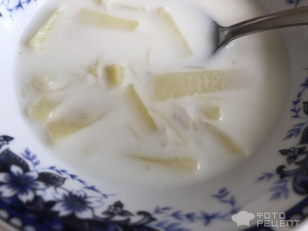 Молочный суп с картофелем фото