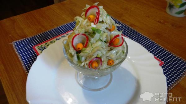 Салат из топинамбура с огурцом фото