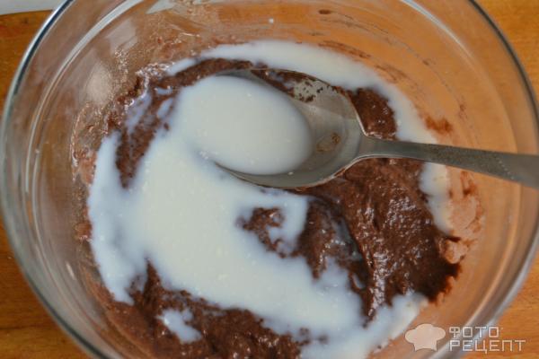 Шоколадные блины на молоке с какао фото