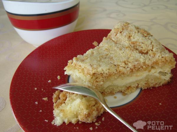 Рецепт: Насыпной яблочный пирог | с манкой