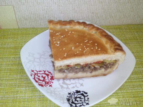 Пирог-чизбургер фото