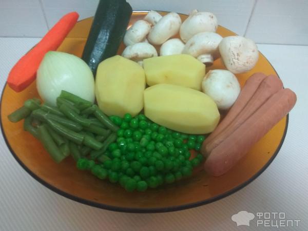 Подготовленные овощи