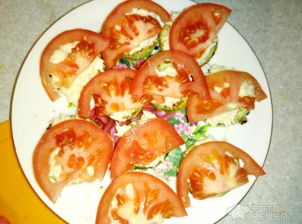 Закуска из кабачков с помидорами фото