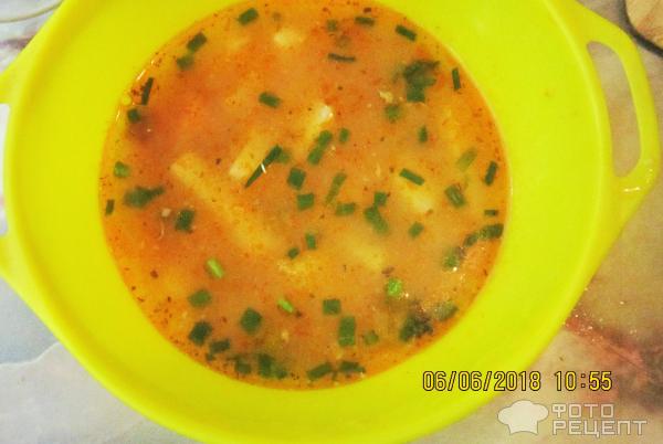 Суп из рыбной консервы фото