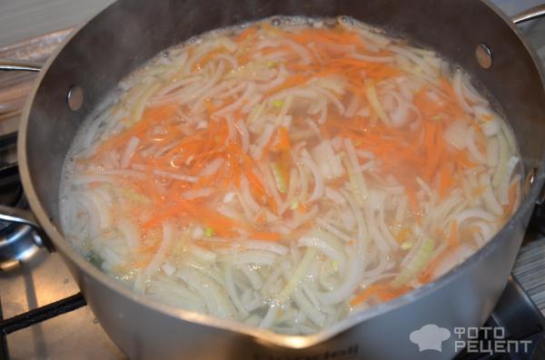 суп-лапша из куриных желудков