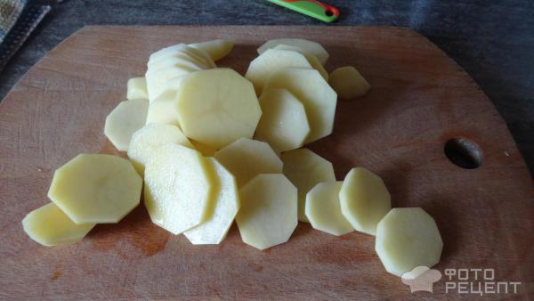 Картофель, жареный с беконом фото