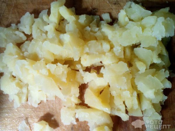 Салат - закуска в лодочках из картофеля фото