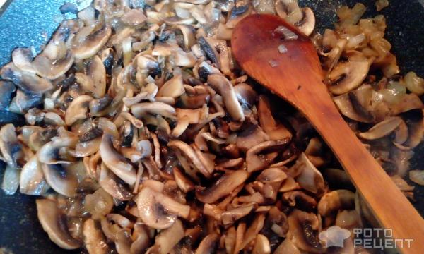 Блинчики с грибами фото