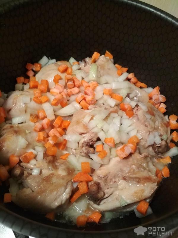 Овощное рагу с курицей фото