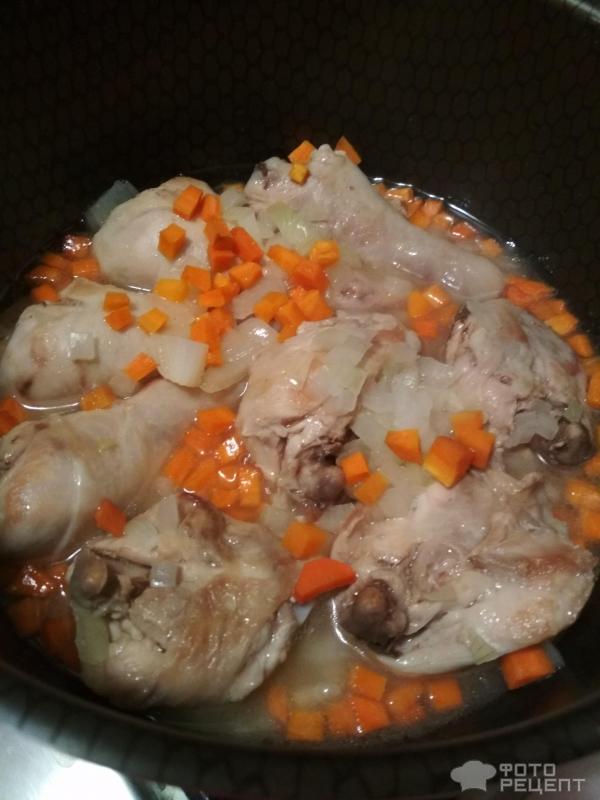 Овощное рагу с курицей фото