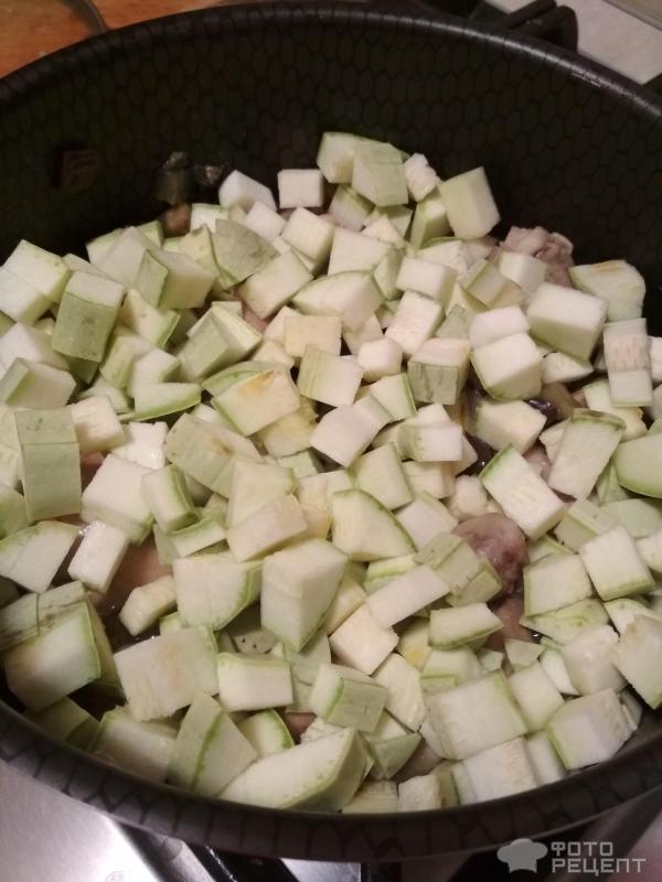 Овощное рагу с курицей фото