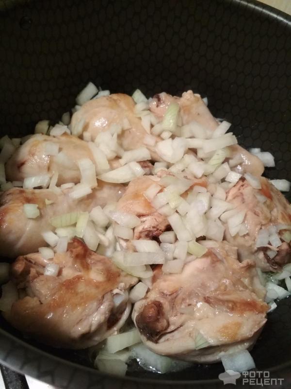 Овощное рагу с курицей фото