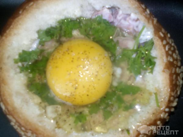 Гнезда бутербродные в булке фото