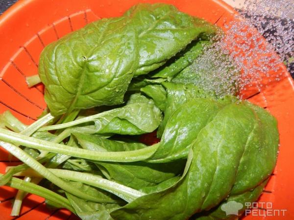 Салат из шпината по-корейски фото