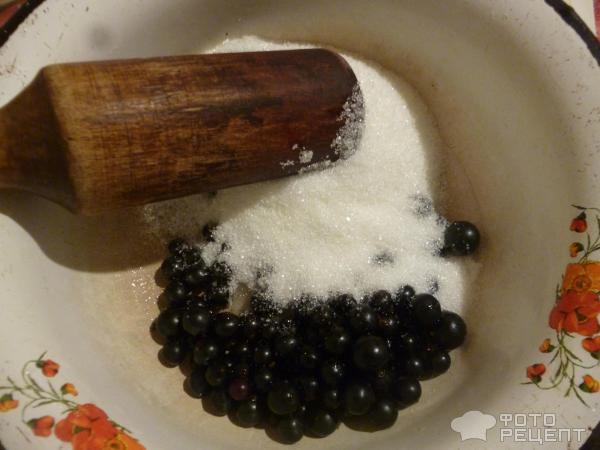 Черная смородина протертая с сахаром фото