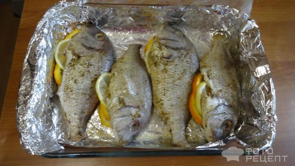 Рыба Пагр, запеченная в духовке фото