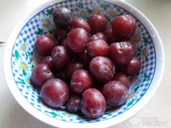 Песочный пирог со сливами фото